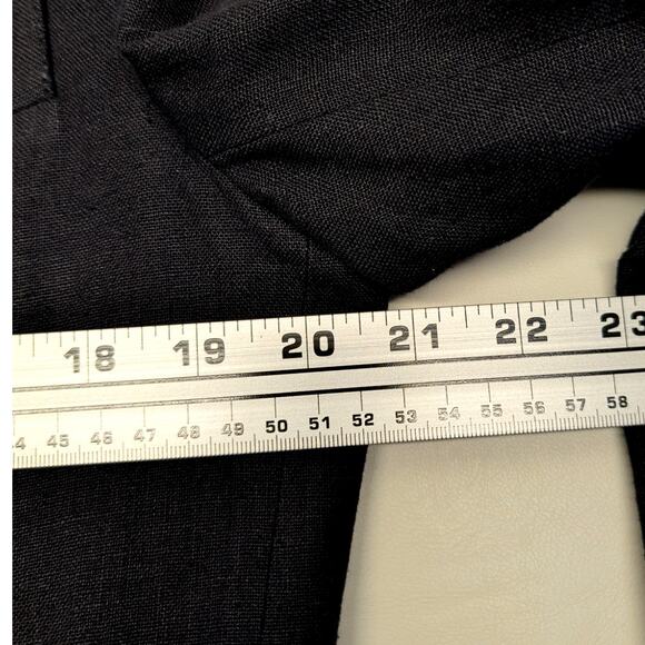 Vintage Express Blazer Women's Black Size Small Linen Blend - Picture 6 of 8